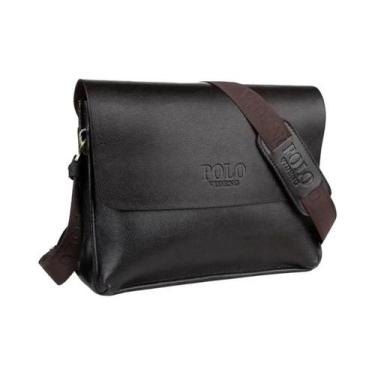 Imagem de Bolsa De Ombro Masculina Estilosa, Estilos Verticais E Horizontais, Bo