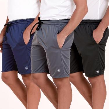 Imagem de Bermuda Masculina Dry Slim Fit Esporte Casual Treino Academia-Masculino