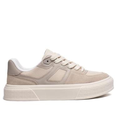 Imagem de Tênis Feminino Vizzano Flatform Mesh Bege/Off White, Bege, 36