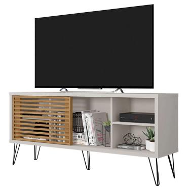 Imagem de Rack Bancada Para TV Até 55 Polegadas Frizz Bege Caemmun