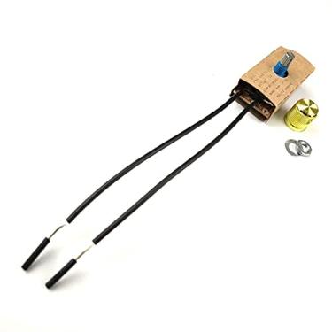 Imagem de Rhinenet Zing Ear ZE-03 Lâmpada de mesa em linha completa LED Interruptor de regulador de luz incandescente Kit Combo de substituição rotativa 120 VAC/240 VAC 300 W Watt MAX Capa externa de papel (latão) fácil de instalar