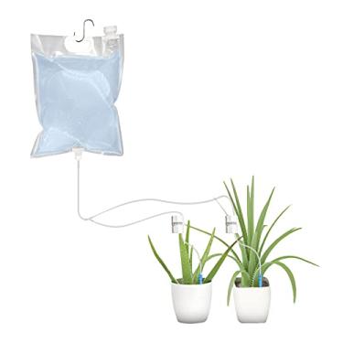 Imagem de Tingpai 2L Automatic Plant Waterer Vaso de Flores Self Watering Dispositivos de irrigação dupla libe ção lenta Estaca Sistema de kit de irrigação por gotejamento pa plantas de interior ao ar livre