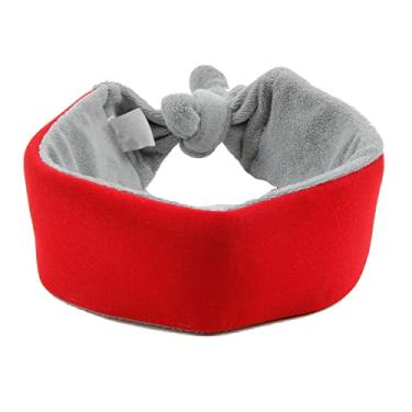 Imagem de PET Life 'NEO BREEZE' gel inserível e pescoço ajustável de neoprene confortável refrescante segurança saco de gelo para cães, tamanho único, vermelho