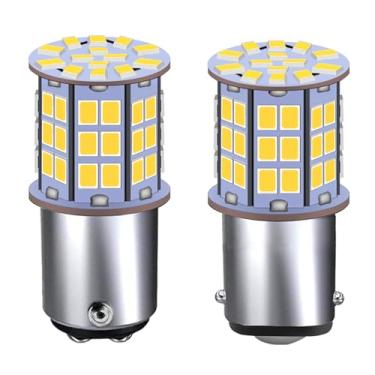 Imagem de GRV Lâmpada LED Ba15d 1142 1076 4W 56-2835SMD super brilhante CA/CC 12V-24V 40W halogêneo substituição para trailer, trailer, trailer, trailer, motorhome, luzes interiores branco quente pacote com 2