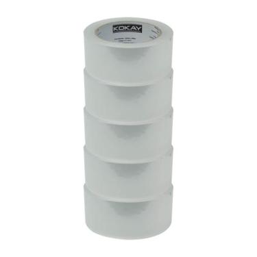 Imagem de Kit com 5 Fitas Adesivas 45mm X 100m Largo Ótima Qualidade - KOKAY