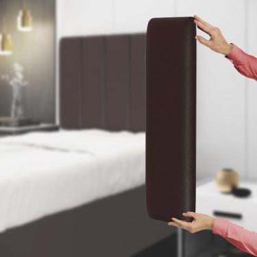 Imagem de Painel Modulado Nashira 60x20 Cm Couro Aradecor, Marrom, ÚNICO