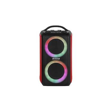 Imagem de Caixa de Som Amplificada Amvox ACA 600 Bagvox Bivolt com Bluetooth, Display de LED, Alça, 2 alto-falantes de 6,5" e um tweeter de 1" 600W - Vermelha