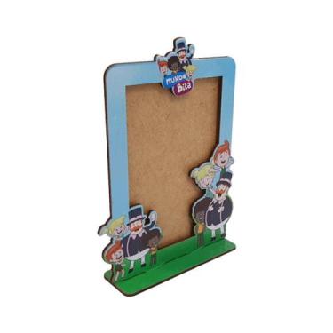 Imagem de Porta Retrato Vertical Infantil 15x10 Kit 10un Mdf Madeira Adesivado -