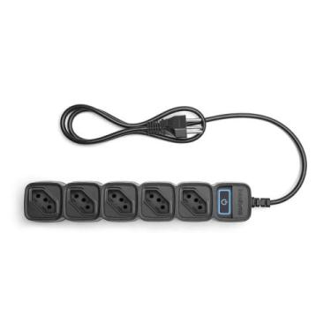 Imagem de Protetor Eletrônico Inteligente com 5 Tomadas EWS 305 Preto Intelbras