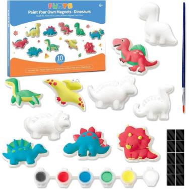 Imagem de Kit de pintura de dinossauros Funto Paint Your Own W/ Magnet 27 unidad