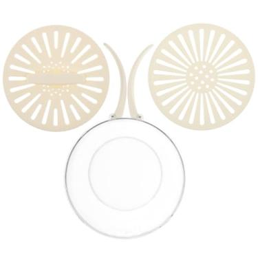 Imagem de KHZSPP Tigela de plástico 2 em 1 com orifícios de drenagem finamente espaçados, resistente a baixa temperatura, cesta removível de camada dupla para frutas, legumes, lavagem e limpeza