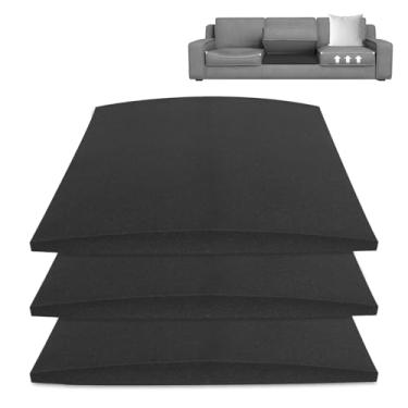 Imagem de FALESOUL 3 peças de suporte de almofada de sofá para assento flácido, almofadas de espuma trapezoidal de alta densidade 50,8 cm x 50,8 cm, suporte firme de sofá embaixo da almofada, reparo de queda