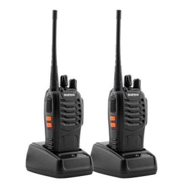 Imagem de Pacote Walkie Talkie Baofeng 2 rádios 16 canais 5W 400-470MH - Lightbe