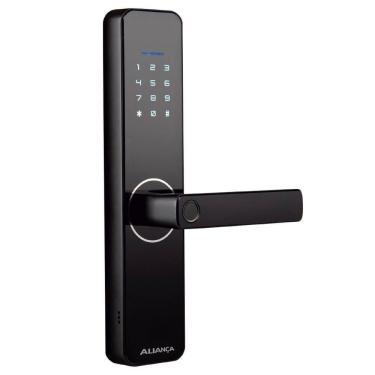 Imagem de Fechadura Biométrica Digital com Wi-fi Titan Aliança Preto