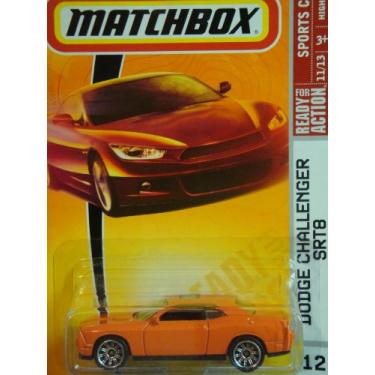 Imagem de Matchbox Sports Cars Series #12 Dodge Challenger SRT8 Orange With Sun Roof Detailed Diecast Scale 1/64 Collector