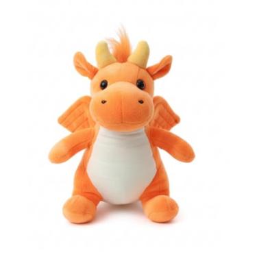 Imagem de Pelúcia Dragão Fofo 26cm Brinquedo de Pelúcia Macia para Crianças Presente Infantil (Laranja)