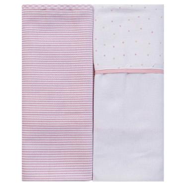 Imagem de Manta Flanelada 02 Unidades 79 cm x 80 cm Baby Joy Clássicos