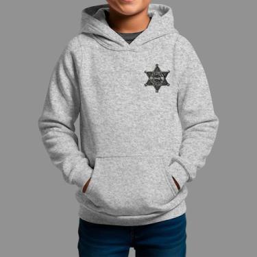 Imagem de Moletom Canguru Infantil Basico Moda Country Inverno Capuz e Bolso She