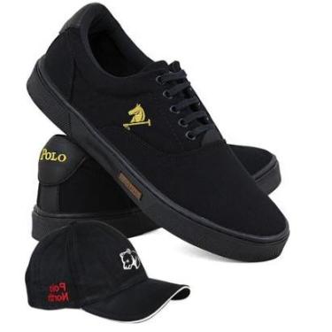 Imagem de Kit Sapatênis Polo Joy Casual Masculino + Boné Dia a Dia-Masculino