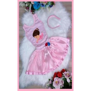 Imagem de Fantasia Infantil Bailarina - Puzzle Company, Rosa, P - 2 anos