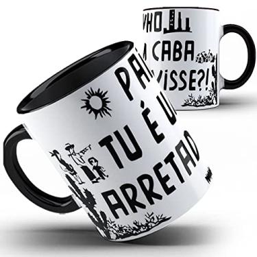 Imagem de Caneca preta pai painho caba arretado visse papai