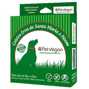 Imagem de Coleira Natural Erva de Santa Maria & Neem Para Cães de 08kg a 15Kg