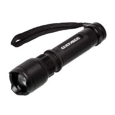 Imagem de Guepardo, Lanterna Tática Attack Recarregável de 140 lúmens, Possui 1 LED Cree de 3w, 3 Modos de Iluminação, Alcance de Iluminação de Até 150, Gera Até 8 Horas de Iluminação, Ajuste de Foco, Preto