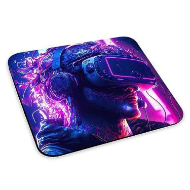 Imagem de Mouse Pad Hacker Cyberpunk Futurista Gamer VR Mousepad