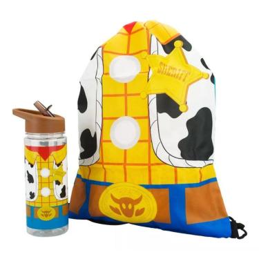 Imagem de Garrafa Woody Toy Story 450ml Mochila Tipo Saco 30x43cm - Disney