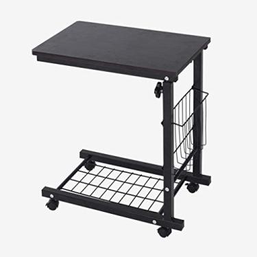 Imagem de Mesa lateral criativa móvel multifuncional mesa de centro para sofá doméstico rack de armazenamento mesa de computador mesa de centro multicolorida mesa de centro opcional para sala de estar (cor: B)