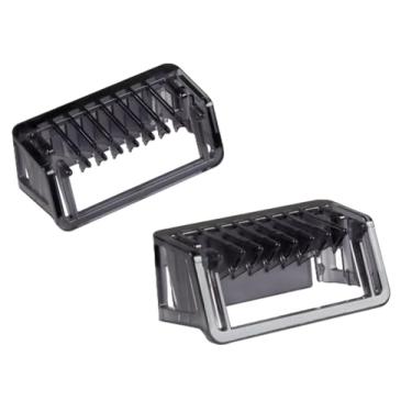 Imagem de Kit de Pentes para Barba Philips One Blade (3mm e 5mm) - 2 Pentes de Plástico Preto para Aparador Philips One Blade - Homens com Barba