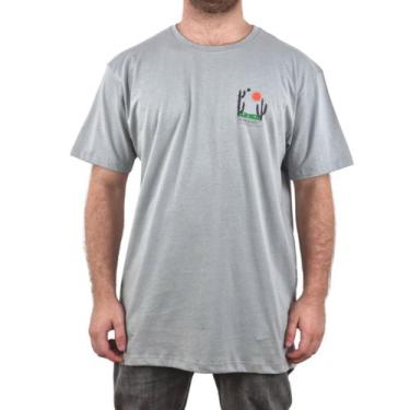 Imagem de Camiseta Hang Loose Noronha Cactus Cinza Cinza - Masculina