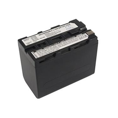 Imagem de ERGUI Bateria de 6600 mAh compatível com Sony NP-F930, NP-F930/B, NP-F950 CVX-V18NSP (câmeras Nightshot), DCR-TR7, DCR-TR7000, DCR-TR7000E, DCR-TR7100E, DCR-TR8000