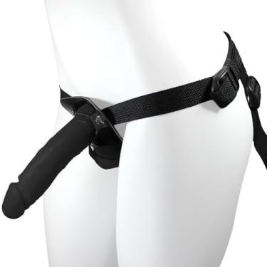 Imagem de Cinta Peniana Ajustável com Pênis Realístico Dionísio 19 x 4,5cm Preto