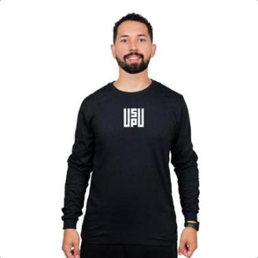 Imagem de Camisa Manga Longa Masculina Frio Inverno Conforto Academia-Masculino