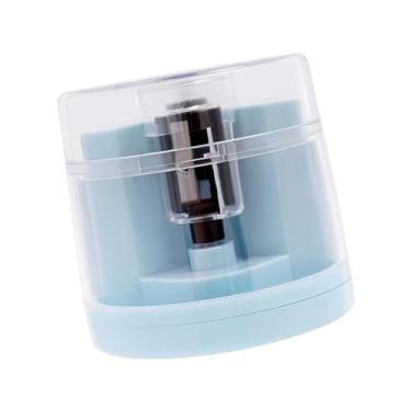 Imagem de Generic Apontador de lápis elétrico para lápis coloridos portátil com tampa cortador de lápis para crianças engenheiros escolares, Azul