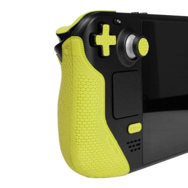 Imagem de TALONGAMES Controller Grips Compatible with Steam Deck OLED/Steam Deck Controllers, Anti-Slip, Sweat-Absorbent, Textured Skin kit, for Handle Grips, Buttons, Triggers, D-pad (Ultra - Neon)