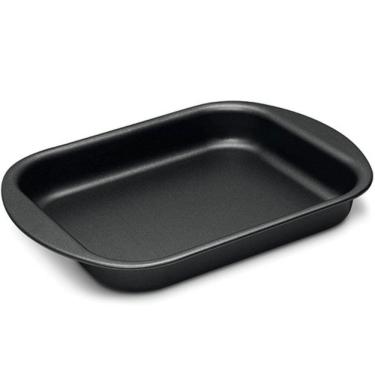 Imagem de Assadeira Funda Tramontina Em Aluminio Com Revestimento Interno E Externo Antiaderente Grafite 28Cm