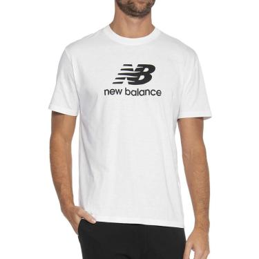 Imagem de Camiseta Masculina New Balance mc Essentials Branca - MT4150