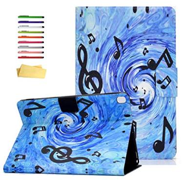 Imagem de UUcovers Capa para Apple iPad de 10,2 polegadas 9ª/8ª/7ª geração (2021/2020/2019) com porta-lápis para cartão [despertar/hibernar automaticamente], capa inteligente magnética com suporte multiangular,