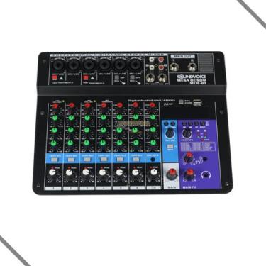 Imagem de Mesa 8 Canais Soundvoice Mc8Bt Bluetooh Gravacao Usb Phantom