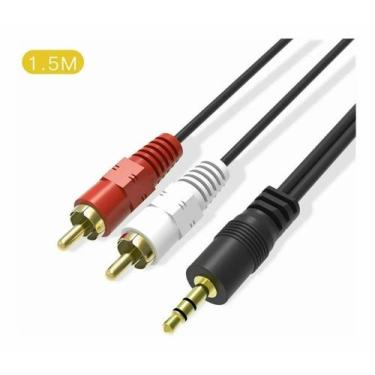 Imagem de Cabo Auxiliar P2 Macho X 2 Rca Macho Lelong 1.5M