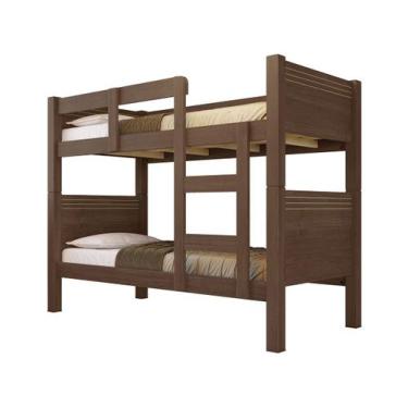 Imagem de Beliche em MDF e MDP  Conquista Móveis Madri Cacau, Cacau