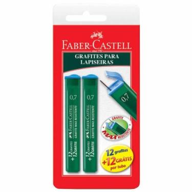 Imagem de Grafite 0.7mm 2b estojo com 24 minas / c/2tb / faber - Faber-Castell