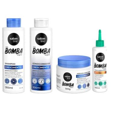 Imagem de Kit Bomba 3 Itens + Tônico Antiqueda 100mL Salon Line