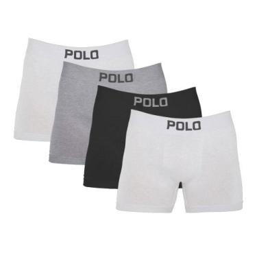 Imagem de Kit 4 Cuecas Boxer Cotton Polo 781 Algodão Sortido - POLO STAR, Sortid