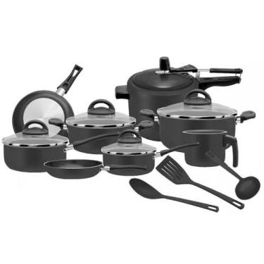 Imagem de Conjunto de panelas de teflon classic 11 pçs com panela de pressão - M