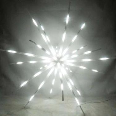 Imagem de Led Ouriço Estrela Sputnik 180 Led 20 Bastões Funções Festa, Aniversár