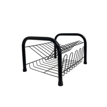 Imagem de Escorredor Bancada Pia Mini Compacto Secador De Louças 9 Pratos Talher