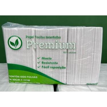 Imagem de Papel toalha interfolhado 100% celulose - PREMIUM